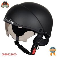 Mũ Bảo Hiểm ANDES 139 Giấu Kính - Tháo Được Lót/ Tháo Được Kín