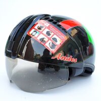 Mũ Bảo Hiểm Andes 181 Giấu Kính Tháo Lót Chính Hãng (Tem Bóng)