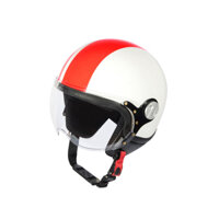 Mũ Bảo Hiểm Andes 3/4 Đầu Có Kính 3S103D-Tem Bóng-W204