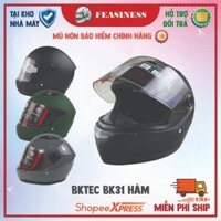 Mũ bảo hiểm cả đầu fullface BKtec BK31 Trơn - Vòng đầu 57-59cm - Kính chống lóa - Bảo hành 12 tháng