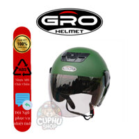 Mũ Bảo Hiểm Chính hãng GRO Helmet T318.V2 - Mũ Bảo hiểm cả đầu có kính - CuPhu Shop
