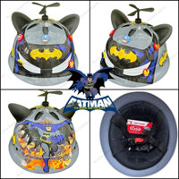 Mũ bảo hiểm cho bé vành tròn hình siêu nhân BAT MAN, kèm quà tặng kèm chính hãng Lota Helmet BH 12 tháng