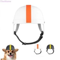 Mũ bảo hiểm cho chó WILLISME, có lỗ tai Mũ bảo hiểm đi xe đạp cho thú cưng siêu nhẹ, Phụ kiện thú cưng An toàn chống gió Mũ chó và mèo Đồ dùng cho thú cưng