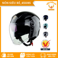 Mũ Bảo Hiểm Có Kính 3/4 Royal M268 Có 2 Kính - Trơn - Nón Bảo Hiểm Royal Chính Hãng Cho Nam Và Nữ - Bảo Hành 12 Tháng