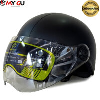 Mũ bảo hiểm có kính cao cấp [CHÍNH HÃNG] Camry CR04K - Nón bảo hiểm nửa đầu chất lượng