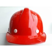 Mũ bảo hiểm công trường xây dựng Jingjie thương hiệu nhựa trong nước đệm chống va đập một sườn 015 A có núm khóa tời mũ bảo hộ công trường mũ vải công nhân