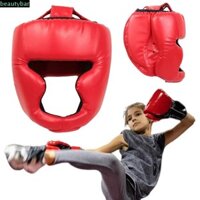 Mũ bảo hiểm đấm bốc BEAUTYBAR, Da PU Full-Covered Taekwondo Head Gear, Võ thuật làm dày an toàn thể thao Bảo vệ đầu Karate Head Guard Kickboxing