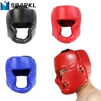 Mũ bảo hiểm đấm bốc SPARKL, Da PU an toàn thể thao Taekwondo Head Gear, Võ thuật Full-Covered Sanda Training Head Protectors Karate Head Guard Muay Thai