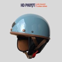 Mũ Bảo Hiểm ½ Đầu Napoli Haley N04 PUG cá tính [Free Size: 55 - 58 cm] [Xanh mint] - Bảo Hành 12 Tháng