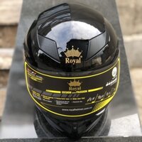 Mũ bảo hiểm full face Royal M138B đen bóng
