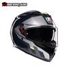 MŨ BẢO HIỂM FULLFACE AGV K3 - SHADE GREY/YELLOW FLUO - 2024