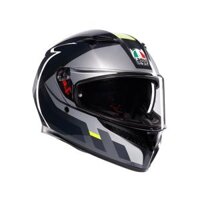 Mũ bảo hiểm fullface AGV K3 Shade Grey Yellow Fluo