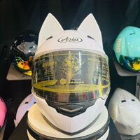 Mũ Bảo Hiểm fullface Asia Mt136 Gắn Tai Mèo