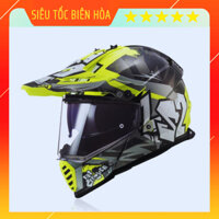 Mũ Bảo Hiểm Fullface Cào Cào LS2 MX436 Xanh Đen Trắng Chính Hãng Tặng Kèm Khăn Ninja