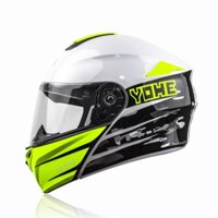 Mũ bảo hiểm Fullface lật hàm YOHE 938 C1 Trắng Xanh Lá