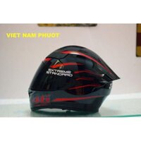 Mũ bảo hiểm Fullface M138b lên tem 46 đỏ