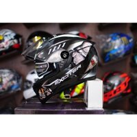 Mũ bảo hiểm Fullface ROC 05 Yamaha Exciter bạc đen