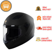 Mũ Bảo Hiểm Fullface Royal - Đen trơn  Nón Fullface Kính trà chống bụi, chống chói, đi đêm được