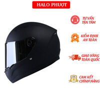 Mũ bảo hiểm Fullface Royal M136  Đen Nhám  1 Kính - XL