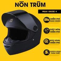 Mũ Bảo Hiểm FullFace Royal M136 Đen Mờ