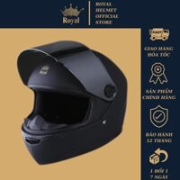 Mũ bảo hiểm fullface Royal M136 có kính đen nhám đi xe máy phượt cho nam và nữ chính hãng