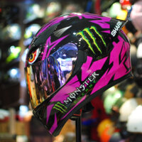 Mũ bảo hiểm Fullface Royal M138 tem Monster Mắt Rồng Hồng