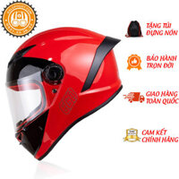 Mũ Bảo Hiểm Fullface Thể Thao EGO E7  1 Kính - 2 Gloss Red Black - Size L