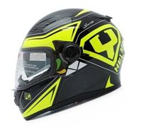 Mũ bảo hiểm fullface Yohe 970 Glossy Black/ Fluo Yellow