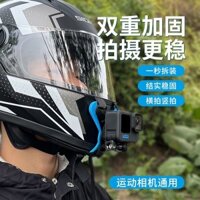 Mũ bảo hiểm Giá đỡ cằm Máy ảnh thể thao gopro Chụp ngang và dọc 360 độ Góc nhìn POV Chụp xe máy với