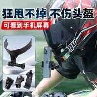 Mũ bảo hiểm, Giá đỡ điện thoại di động, bộ cố định chống rung góc nhìn một người, đi xe máy
