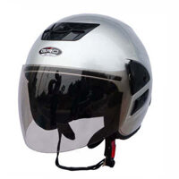 Mũ Bảo Hiểm Gro Chính Hãng 3/4 đầu T318.V2 Honda – Màu Bạc