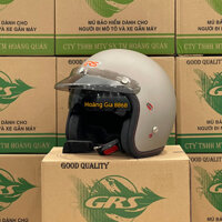 Mũ bảo hiểm GRS A388 3/4 đầu có kính âm - Nón sơn tĩnh điện a388 nguyên đầu chính hãng 100% công nghệ Đài Loan