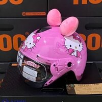 Mũ Bảo Hiểm Hello Kitty Cho Bé Từ 4 Đến 8 Tuổi - Chính Hãng V&S Đạt Chuẩn An Toàn