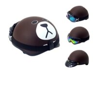 MŨ BẢO HIỂM HÌNH GẤU [GIÁ SỈ]  KÈM KÍNH UV