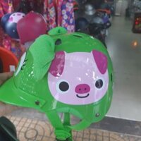 Mũ bảo hiểm hình heo cho bé từ 2,5tuoi đến 4 tuổi