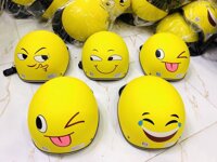 MŨ BẢO HIỂM HÌNH THÚ NHÚN LÒ XO EMOJI HOT TREND 2019 - NÓN BẢO HIỂM HÌNH THÚ LÒ XO EMOJI - Thú Nhún Emoji - Emoji Lò Xo - Emoji Cười - Thú Nhún Lò Xo TREO XE