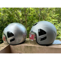 Mũ Bảo Hiểm Honda 3/4 VO-20 Bạc Nhám(Sần) Chất Lượng