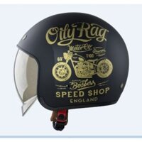 Mũ bảo hiểm kính âm cao cấp M139 - V5 đen nhám tem đồng size L