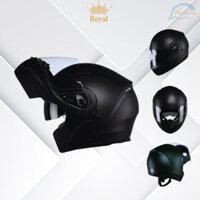 Mũ Bảo Hiểm Lật Cằm 2 Kính Cao Cấp - Royal M179 Đen Nhám – Hàng Chính Hãng – Bảo Hành 12 Tháng
