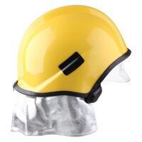 Mũ bảo hiểm lính cứu hỏa Silin Tác động vượt trội với khăn choàng Điều chỉnh dây đeo chịu nhiệt chống ăn mòn cho thảm họa hỏa hoạn