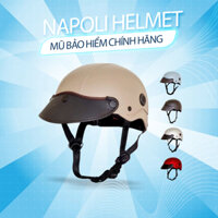 MŨ BẢO HIỂM lưỡi trai mềm màu trơn cao cấp NAPOLI dành cho cả nam và nữ