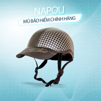 MŨ BẢO HIỂM LƯỠI TRAI NAPOLI chính hãng, cao cấp có kẻ caro dành cho nam, nữ