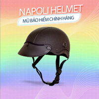 MŨ BẢO HIỂM lưỡi trai NAPOLI HELMET vân đá cao cấp có lưỡi trai mềm chính hãng cao cấp