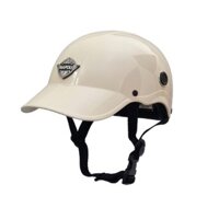 Mũ bảo hiểm lưỡi trai Napoli có logo, nón bảo hiểm 1/2 kết cứng, mỏ liền, nón sơn dành cho nam nữ, bảo hành 12 tháng