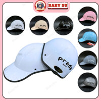 Mũ bảo hiểm lưỡi trai Prada khoét đuôi,bít đuôi dành cho nam và nữ,màu thời trang có phủ sơn chống ố vàng,bảo hành 1 năm