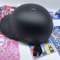 Mũ bảo hiểm lưỡi trai sơn nhũ cao cấp, Nón bảo hiểm thời trang có khóa đỏ