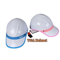 Mũ Bảo Hiểm Lưới Trai Viền Da In Chữ Nổi Cho Nam , Nữ Có Khoét Búi Tóc
