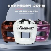 Mũ bảo hiểm, mũ trùm đầu đấm bốc người lớn, bảo vệ đầu, bảo vệ đầu, Karate, Sanda, xà ngang nam và nữ, bảo vệ đầy đủ