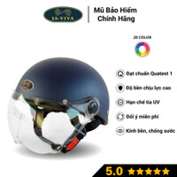Mũ bảo hiểm nam nữ nửa đầu có kính có lót tháo rời ELY JA-VIVA  nón bảo hiểm 1/2 đầu chính hãng