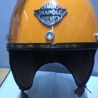 Mũ bảo hiểm napoli haly nữa đầu đủ màu sơn có miếng che quanh nón, tháo rời được tặng kèm lưỡi trai